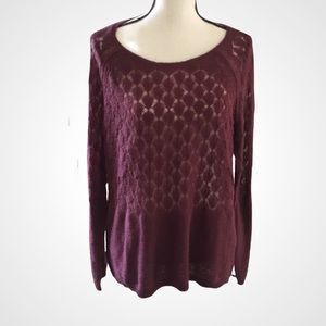 Lauren Conrad Ombré Pointelle Sweater